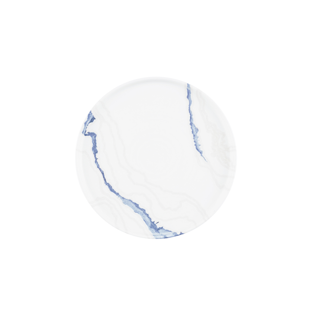 Churchill Tide Accents Blue coupebord 28,8 cm – porseleinen bord met blauwe accentrand voor bijgerechten