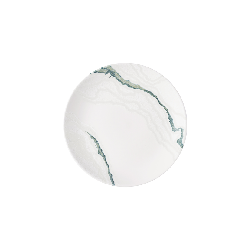 Churchill Tide Accents Green Evolve coupebord 21,7 cm – groen porseleinen bord voor voorgerechten