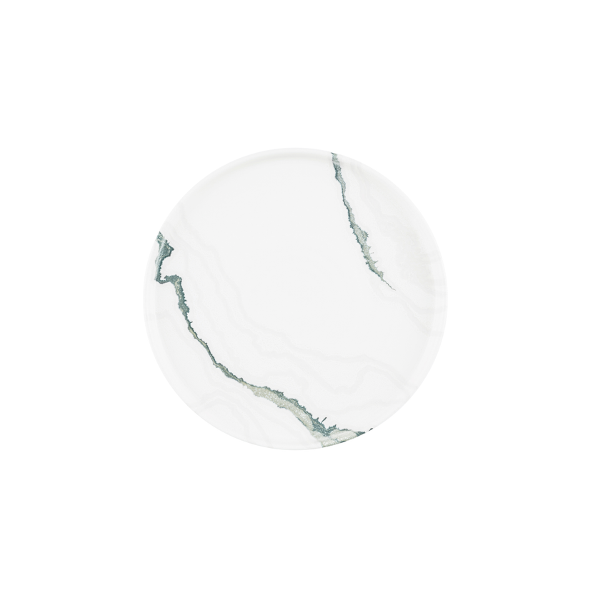 Churchill Tide Accents Green bord met rand 26 cm – porseleinen bord met groene accentrand voor restaurants