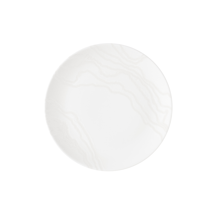 Churchill Tide White coupebord 26 cm – wit porseleinen bord voor koffie en thee
