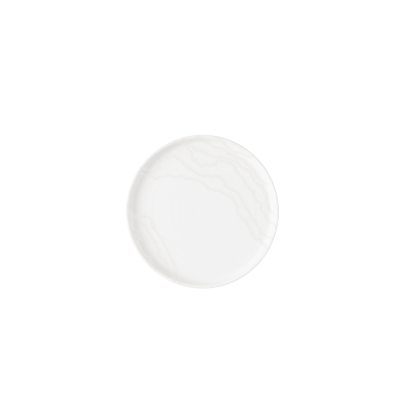Churchill Tide White bord met rand 21 cm – wit porseleinen bord voor presentaties