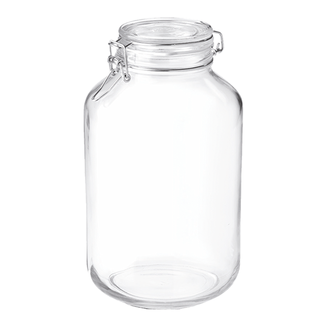 Rocco Bormioli Fido weckpot 4 liter – grote glazen inmaakpot met beugelsluiting
