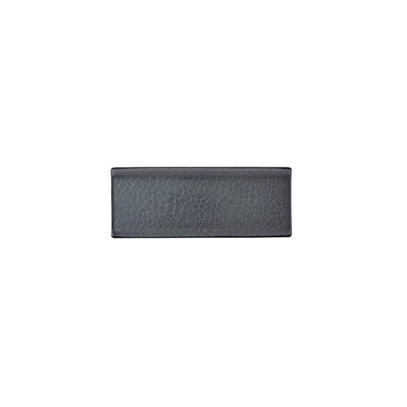 Churchill Viana Glass Dusk serveerplank 25 x 9,7 cm – rookgrijze glazen tapasplank voor de horeca