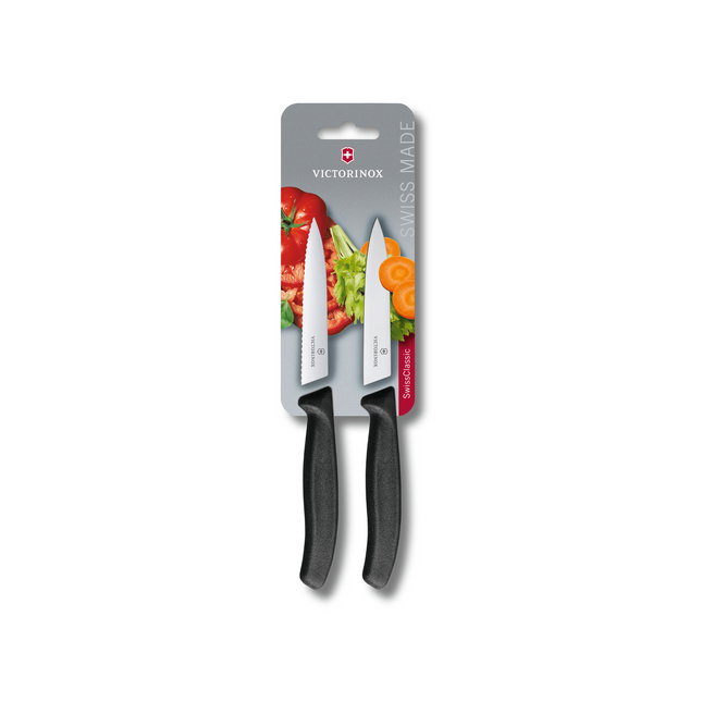 Victorinox SwissClassic schilmes 10 cm zwart – handzaam groente- en fruitmes voor de professionele keuken