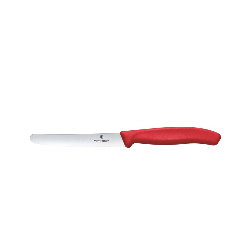 Victorinox tomatenmes rood met ergonomisch heft – gekarteld snijmes voor de professionele keuken