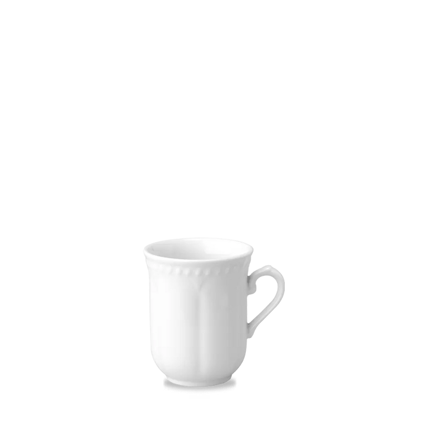 Churchill Buck'Ham mok 296 ml – wit porseleinen koffiemok voor cafés en hotels