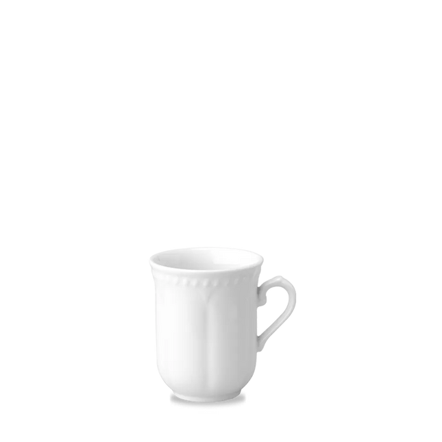 Churchill Buck'Ham mok 296 ml – wit porseleinen koffiemok voor cafés en hotels