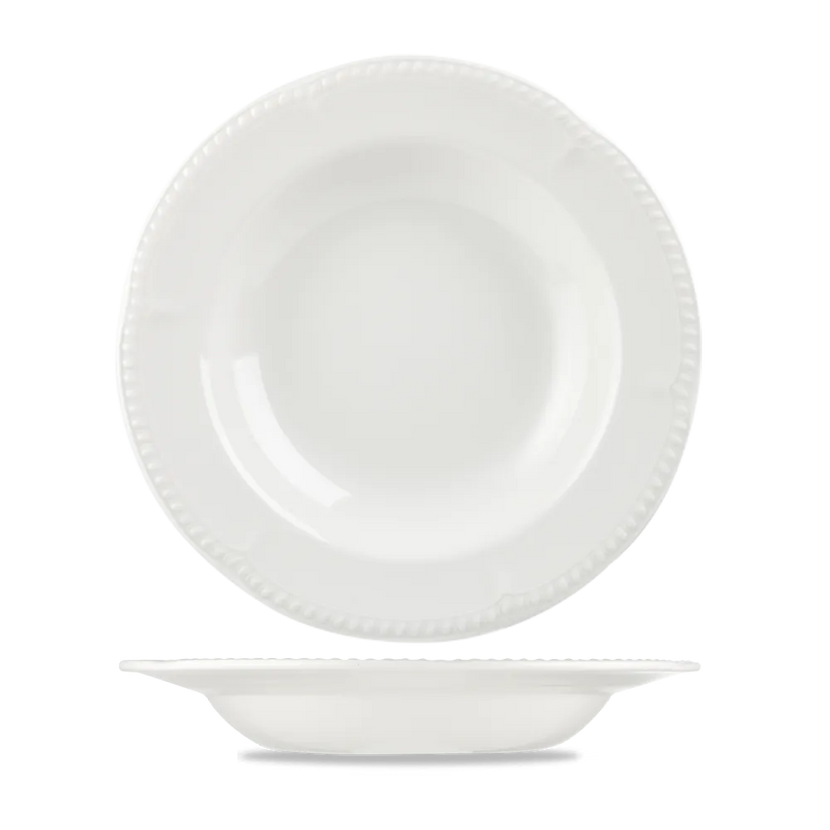 Churchill Buck'Ham pastabord Ø 28 cm – diep wit porseleinen bord voor pasta in restaurants