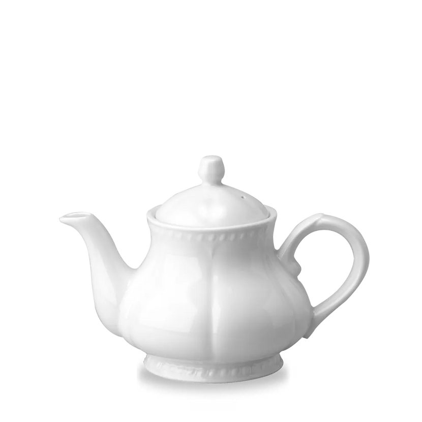 Churchill Buck'Ham theepot 560 ml – wit porseleinen theepot voor thee en koffie in restaurants