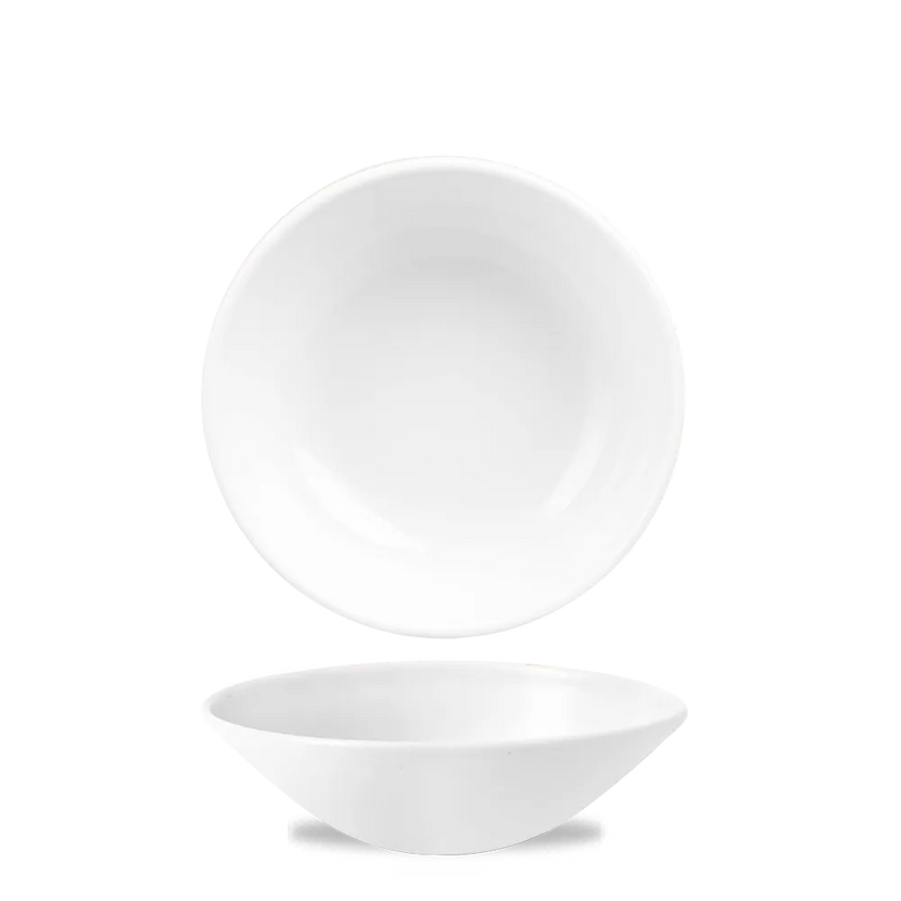 Churchill White Evolve diepe coupekom Ø 19 cm – porseleinen kom voor horeca en hotels