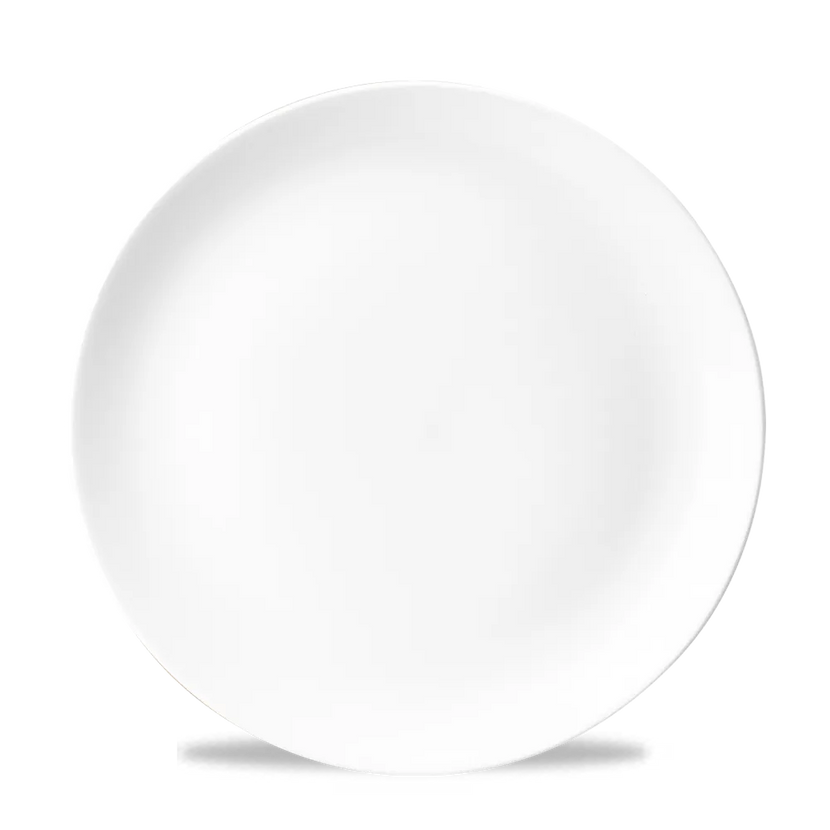 Churchill White Evolve coupebord Ø 27 cm – randloos porseleinen bord voor restaurants en horeca