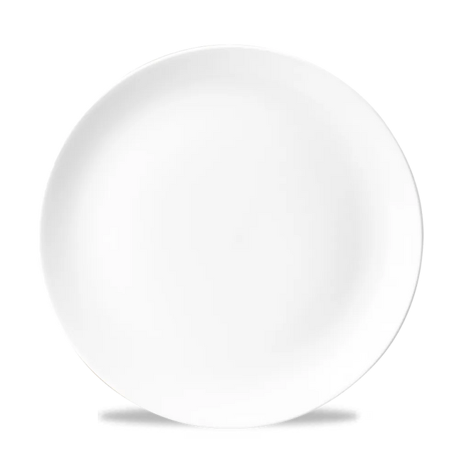 Churchill White Evolve coupebord Ø 27 cm – randloos porseleinen bord voor restaurants en horeca