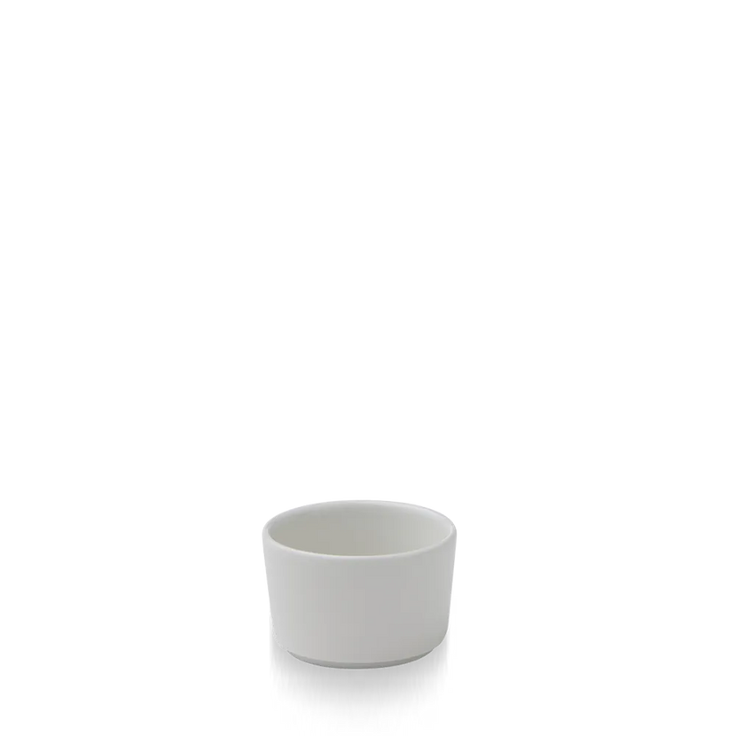 Churchill Nourish dippotje met rand 110 ml – wit porseleinen sauspotje voor dips in restaurants