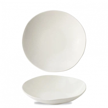 Churchill Envisage White Natural kom Ø 22 cm – wit porseleinen kom met organische rand voor horeca