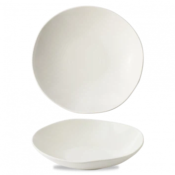 Churchill Envisage White Natural kom Ø 25 cm – wit porseleinen kom met organische rand voor horeca