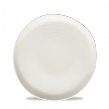 Churchill Envisage White Natural bord Ø 22 cm – wit porseleinen bord met organische rand voor horecazaken