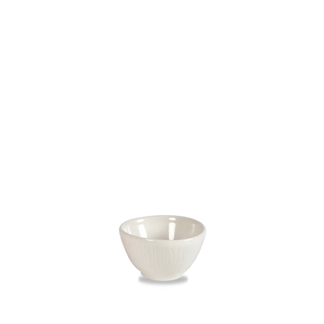 Churchill Bamboo dippotje 59 ml – klein gespikkeld porseleinen sauspotje voor dips in restaurants