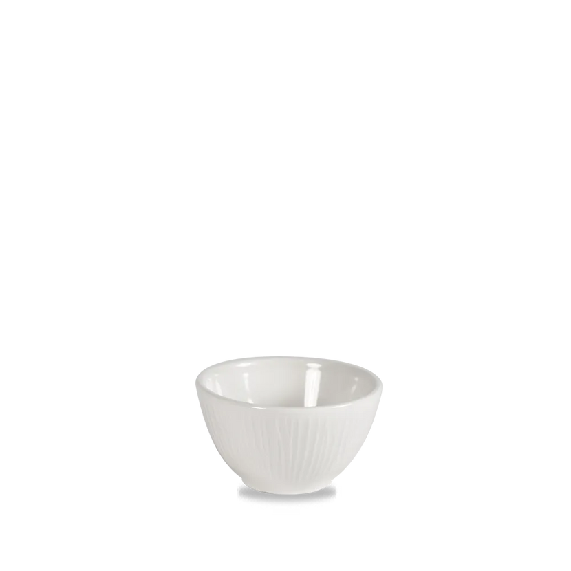Churchill Bamboo dippotje 118 ml – gespikkeld porseleinen sauspotje voor dips en sausjes in cafés