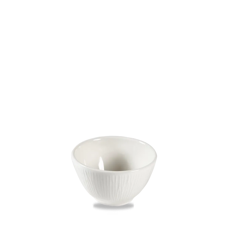 Churchill Bamboo diepe kom 237 ml – gespikkeld porseleinen kom voor soep in restaurants en hotels