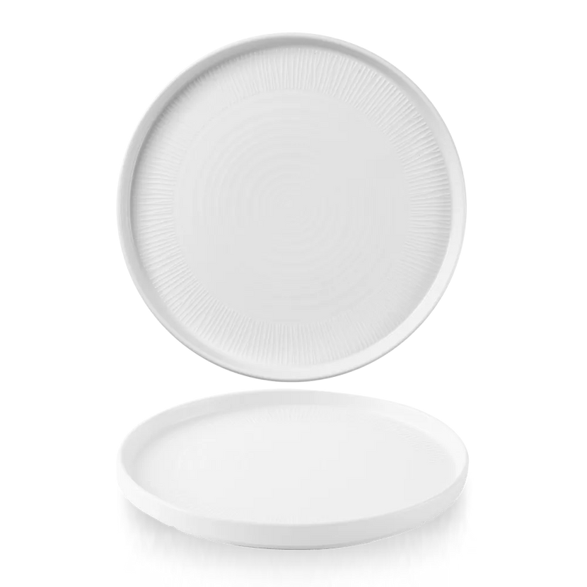Churchill Bamboo keramisch bord met rand Ø 26 cm – bord voor hoofdgerechten in restaurants