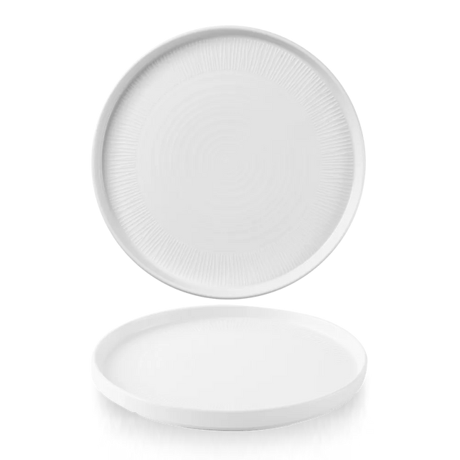 Churchill Bamboo keramisch bord met rand Ø 26 cm – bord voor hoofdgerechten in restaurants