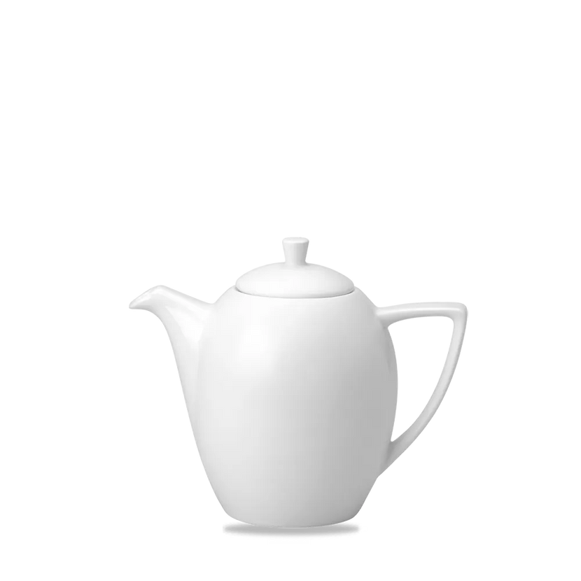 Churchill Ultimo theepot 444 ml – wit porseleinen kannetje voor thee en koffie in restaurants