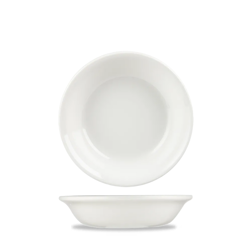 Churchill Nova coupe soepbord Ø 18 cm – randloos wit porseleinen bord voor soep in de horeca