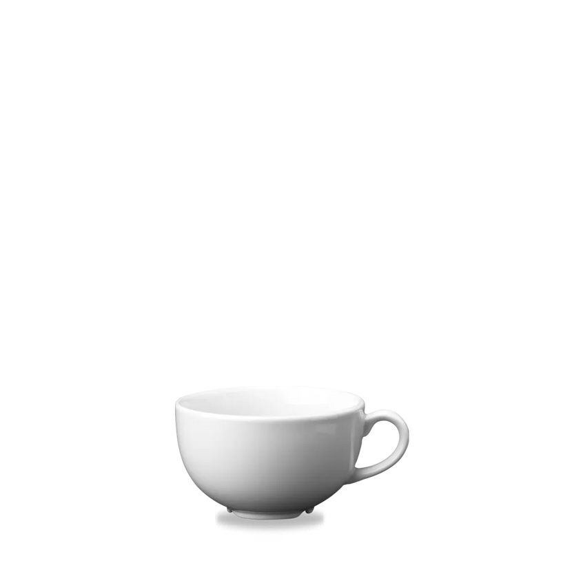Churchill White cappuccinokopje 237 ml – wit porseleinen kopje voor cappuccino in hotels