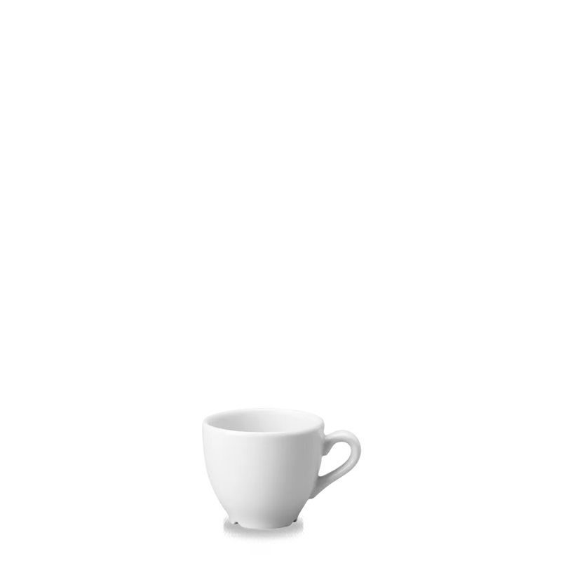 Churchill White espressokopje 104 ml – wit porseleinen kopje voor espresso in cafés en bars