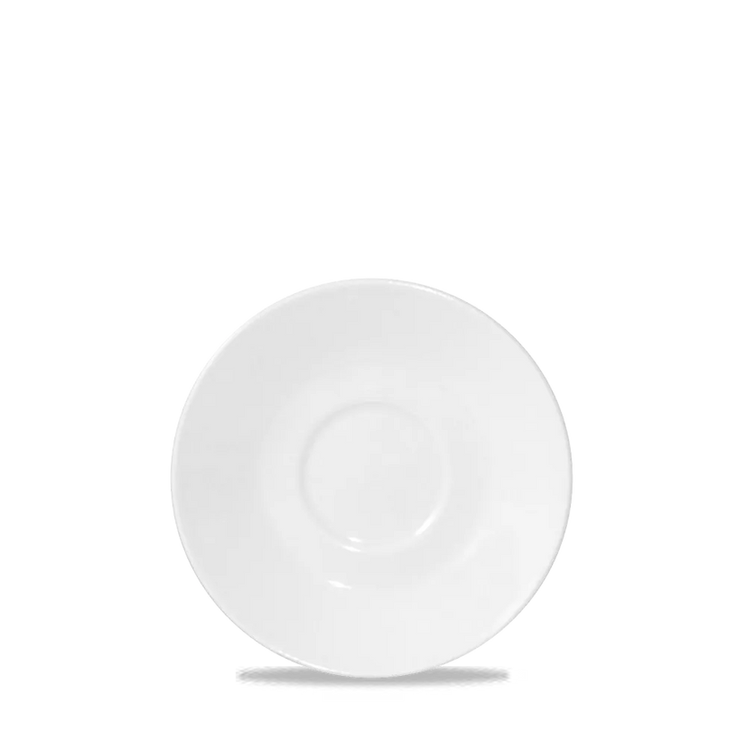 Churchill Cafe schotel klein Ø 14 cm – wit porseleinen schotel voor espressokopjes in de horeca