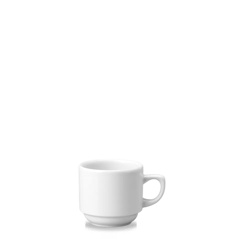 Churchill Maple theekopje 207 ml – wit porseleinen kopje voor thee in cafés en hotels