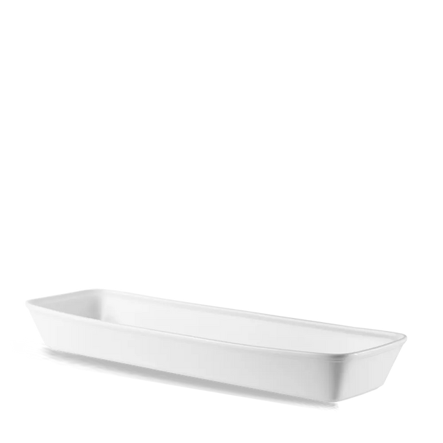 Churchill Cookware rechthoekige ovenschaal 21 x 6,5 cm – ovenvast wit porseleinen bakschaaltje