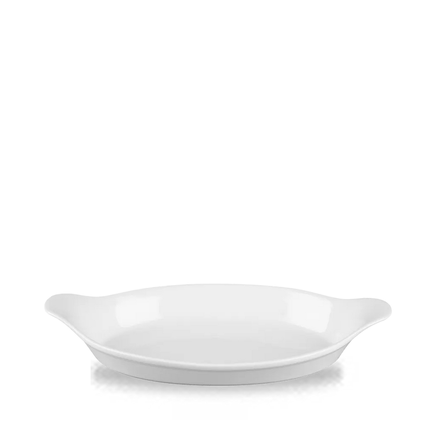Churchill Cookware grote ovale oorschaal 35 cm – ovenvast wit porseleinen schaal voor buffet
