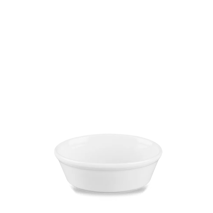 Churchill Cookware ovale pieschaal 15,2 x 11,3 cm – ovenvast wit porseleinen taartschaaltje