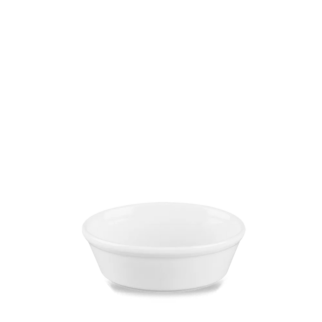 Churchill Cookware ovale pieschaal 15,2 x 11,3 cm – ovenvast wit porseleinen taartschaaltje