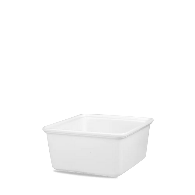 Churchill Cookware ondiepe stoofschaal 17,5 x 18,5 cm – ovenvast wit porseleinen ovenschaal