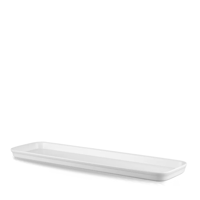 Churchill Cookware platte serveerschaal 21 x 15 cm – ovenvast wit porseleinen buffetschaal