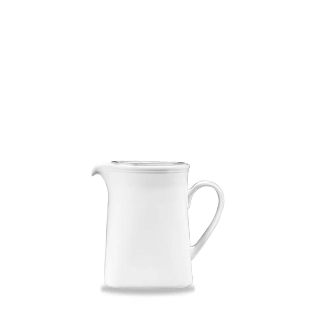 Churchill Cookware vierkante schenkkan 1567 ml – ovenvast wit porseleinen kan voor sauzen