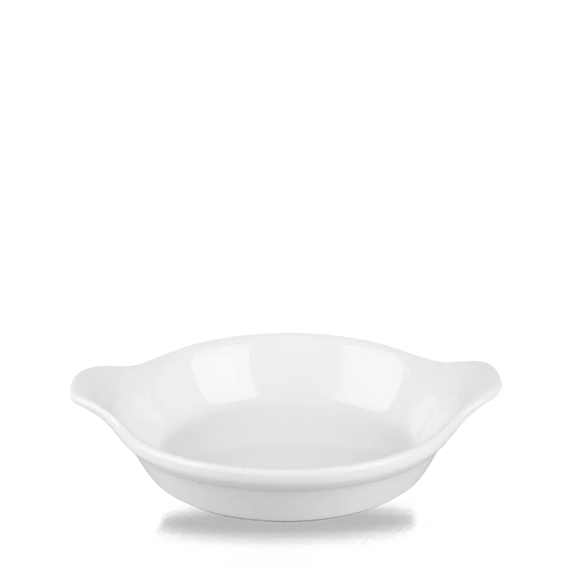 Churchill Cookware kleine ronde oorschaal 15 x 18 cm – ovenvast wit porseleinen schaaltje