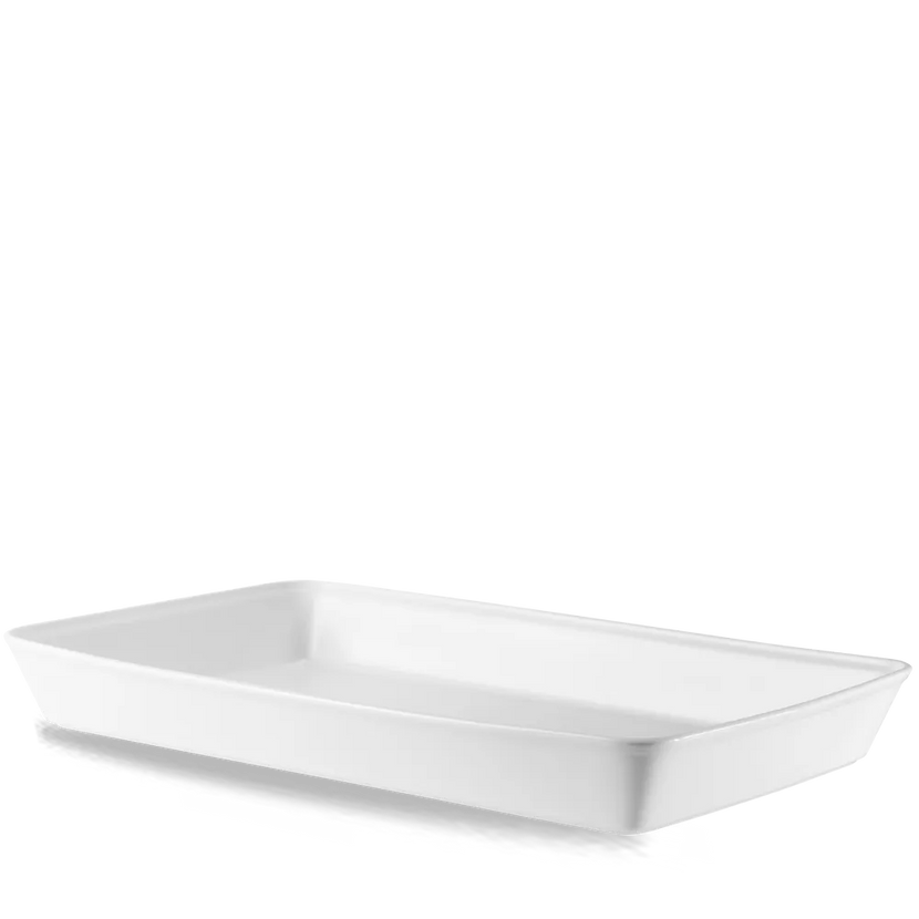 Churchill Cookware grote rechthoekige ovenschaal 53 x 32,5 cm – ovenvast wit porseleinen buffetschaal