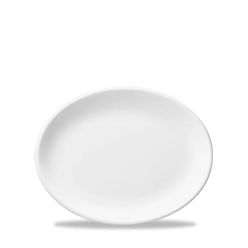 Churchill White ovaal bord 25 cm – wit porseleinen serveerbord voor restaurants en hotels