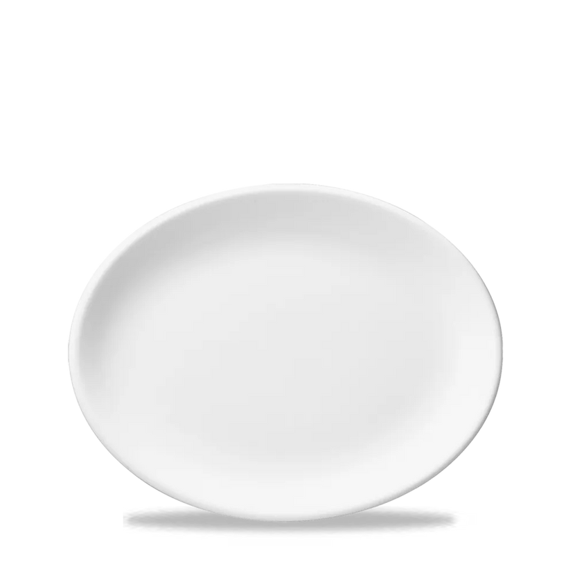 Churchill White ovaal bord 28 cm – wit porseleinen serveerbord voor buffet in de horeca