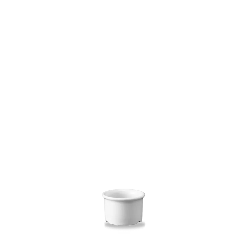 Churchill White dipschaaltje/botervlootje 44 ml – klein wit porseleinen schaaltje voor sauzen