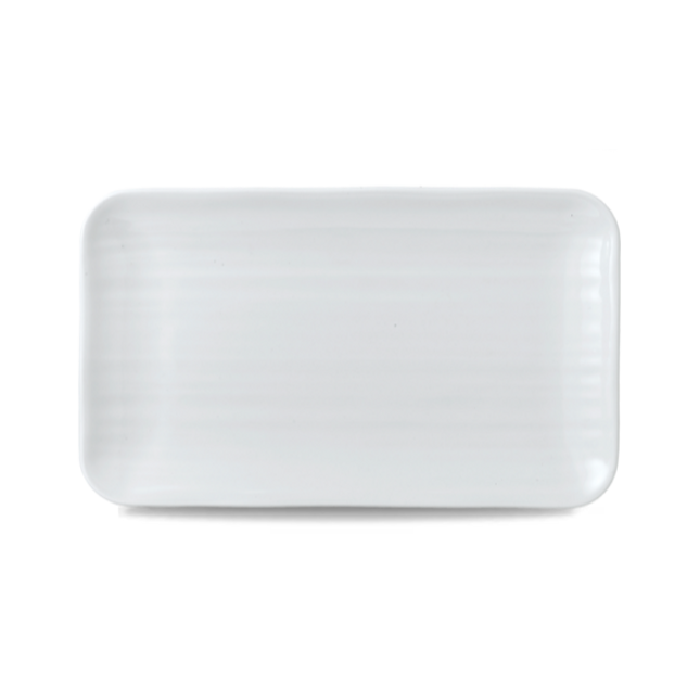 Dudson White organisch rechthoekig bord 27x16 cm – wit porselein voor de horeca