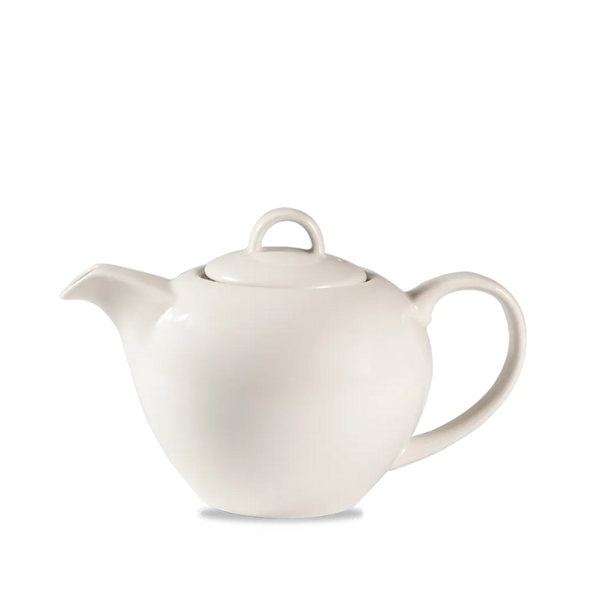 Churchill Elegant theepot 444 ml – sierlijk wit porseleinen kannetje voor thee in hotels