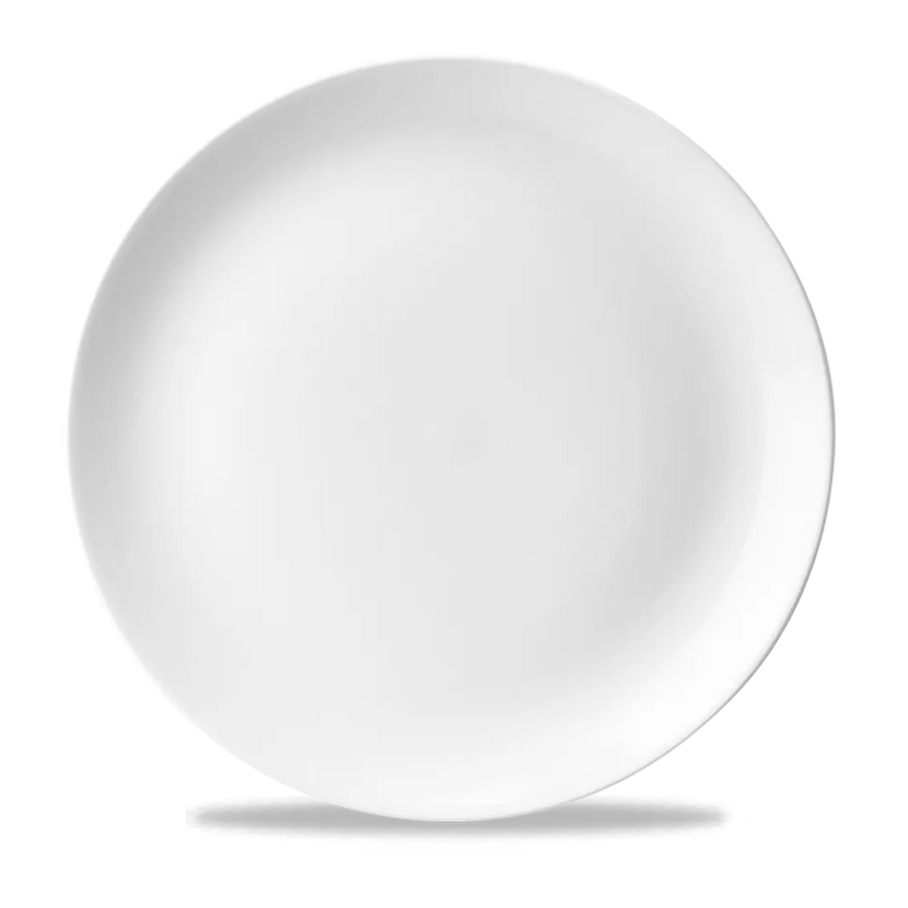 Churchill White Evolve coupebord Ø 29 cm – randloos porseleinen bord voor restaurants