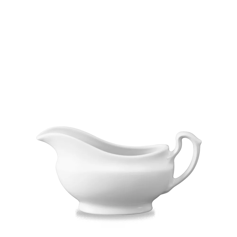 Churchill White juskom 384 ml – wit porseleinen sauskom voor jus en sauzen bij fine dining