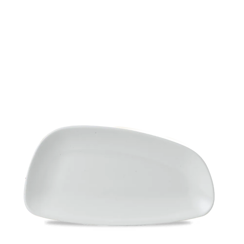 Churchill Chefs Geo bord 30 x 15,5 cm – rechthoekig wit porseleinen presentatiebord voor chefs in restaurants