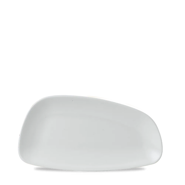 Churchill Chefs Geo bord 30 x 15,5 cm – rechthoekig wit porseleinen presentatiebord voor chefs in restaurants