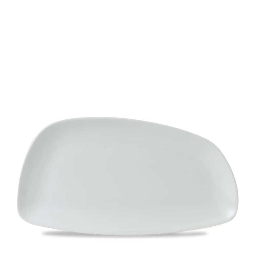Churchill Chefs Geo bord 35 x 18,5 cm – groot rechthoekig porseleinen bord voor presentatie bij fine dining